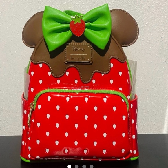 Disney Other - NWT Loungefly Disney Minnie Mouse Strawberry Mini Backpack